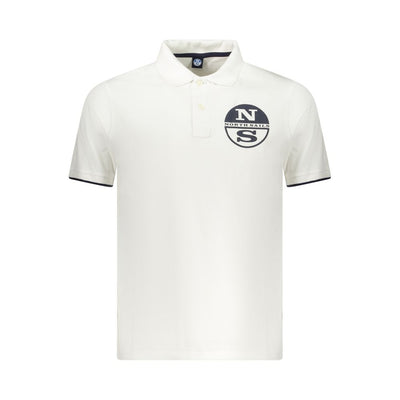 North Sails Weißes Baumwoll-Poloshirt für Männer