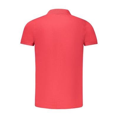 Norway 1963 Rotes Baumwoll-Poloshirt