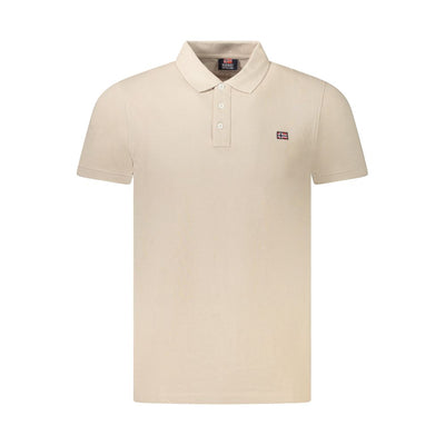 Norway 1963 Beigefarbenes Baumwoll-Poloshirt