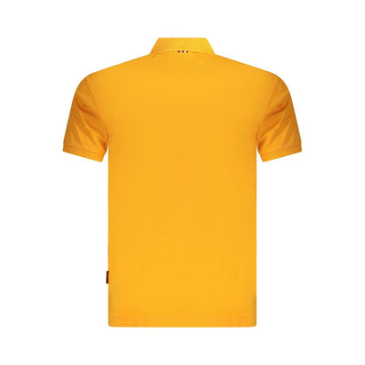 Napapijri Orangefarbenes Baumwoll-Poloshirt für Männer