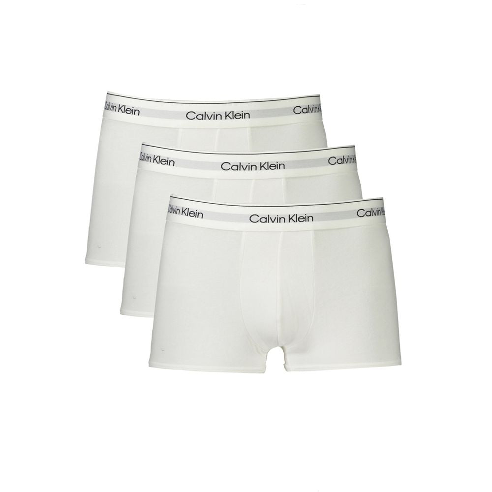 Calvin Klein Weiß Baumwolle Männer Boxer
