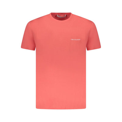 Trussardi Rosa Baumwolle Männer T-Shirt