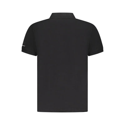 Trussardi Schwarzes Baumwoll-Poloshirt für Männer