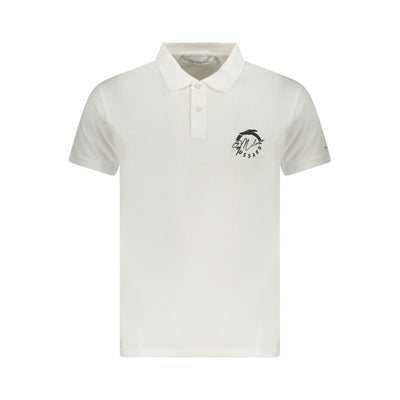 Trussardi Weißes Baumwoll-Poloshirt für Männer