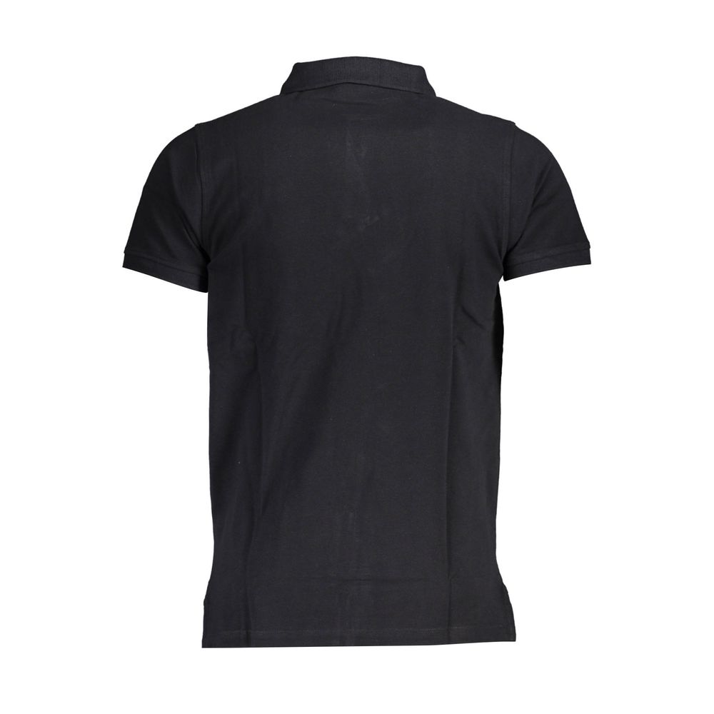 Norway 1963 Schwarzes Baumwoll-Poloshirt für Männer