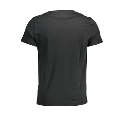 Tommy Hilfiger Schwarzes Bio-Baumwoll-T-Shirt für Männer