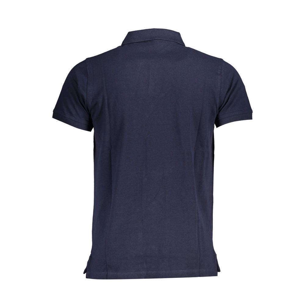 Norway 1963 Blaues Baumwoll-Poloshirt für Männer