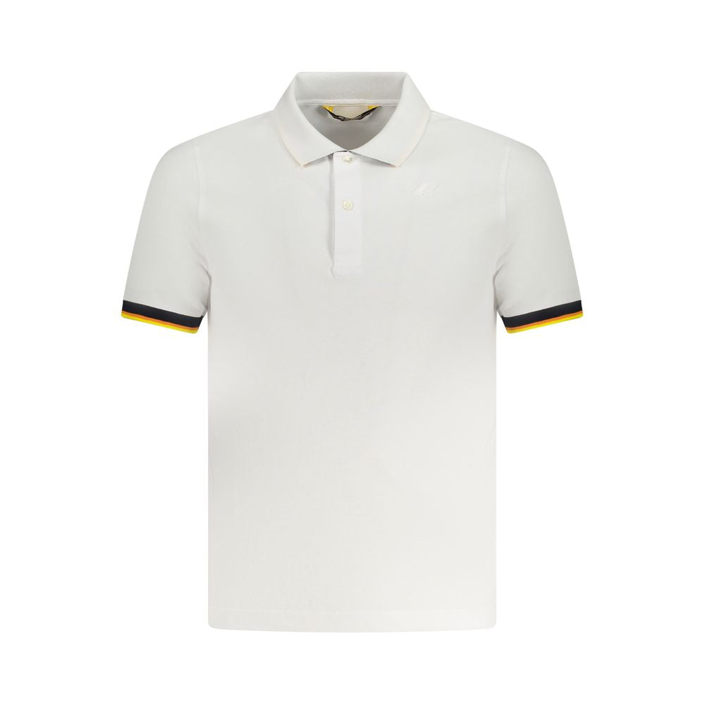 K-WAY Weißes Baumwoll-Poloshirt
