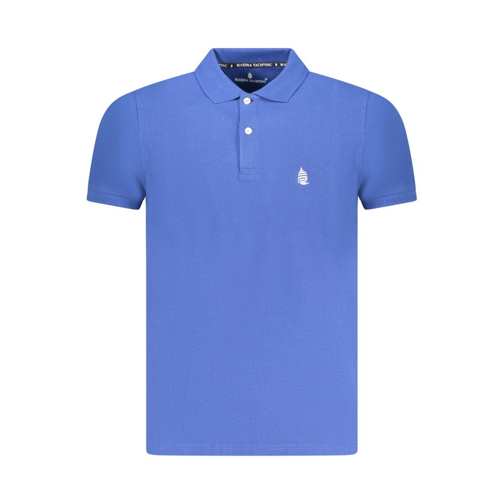 Marina Yachting Blaues Baumwoll-Poloshirt für Männer