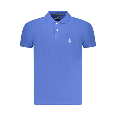 Marina Yachting Blaues Baumwoll-Poloshirt für Männer
