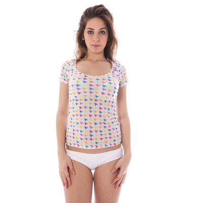 A-Style Weißes Nylon Unisex T-Shirt