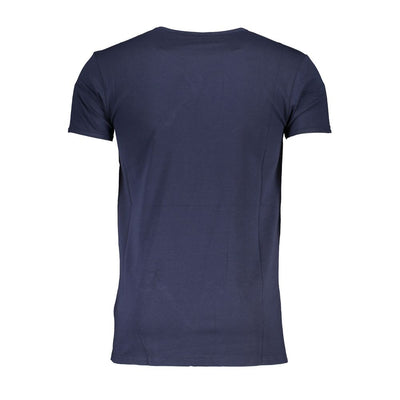 Cavalli Class T-Shirt aus blauer Baumwolle