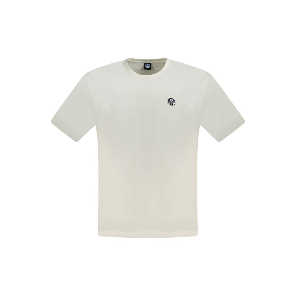 North Sails Weißes Baumwolle Männer T-Shirt