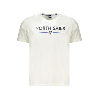 North Sails Weißes Baumwolle Männer T-Shirt