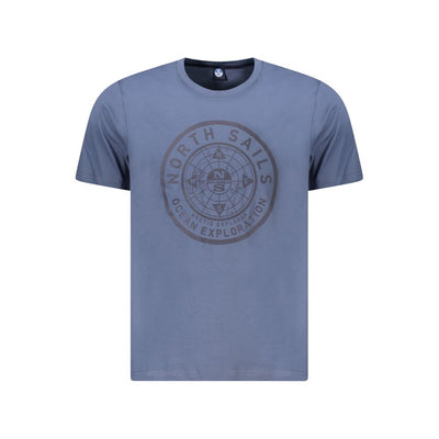 North Sails Blau Baumwolle Männer T-Shirt