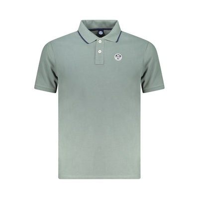 North Sails Grünes Baumwoll-Poloshirt für Männer