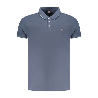 Norway 1963 Blaues Baumwoll-Poloshirt