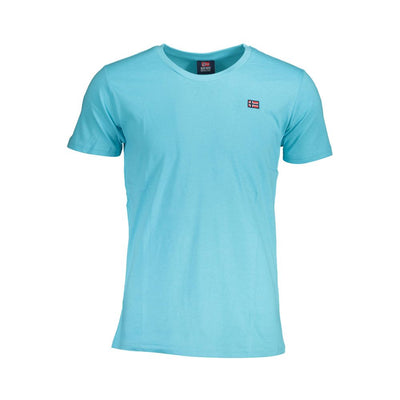 Norway 1963 Blau Baumwolle Männer T-Shirt