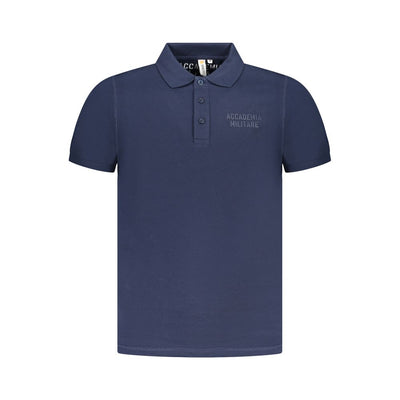 Accademia Militare Blaues Baumwoll-Poloshirt