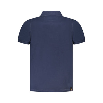Accademia Militare Blaues Baumwoll-Poloshirt