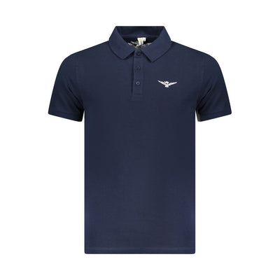 Accademia Militare Blaues Baumwoll-Poloshirt