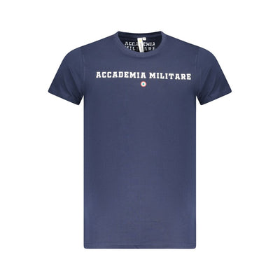 Accademia Militare T-Shirt aus blauer Baumwolle
