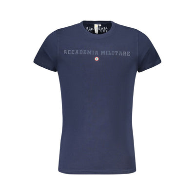 Accademia Militare T-Shirt aus blauer Baumwolle