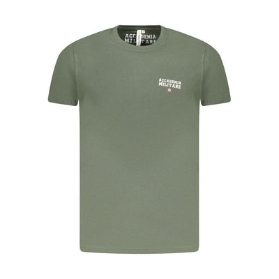 Accademia Militare T-Shirt aus grüner Baumwolle