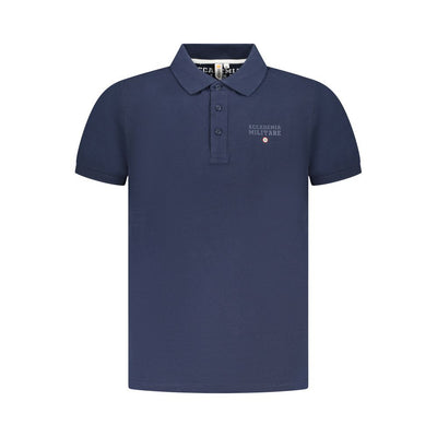 Accademia Militare Blaues Baumwoll-Poloshirt