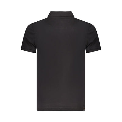 Accademia Militare Schwarzes Baumwoll-Poloshirt