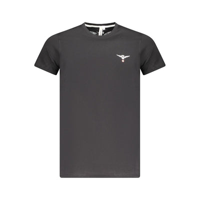 Accademia Militare Schwarzes T-Shirt aus Baumwolle