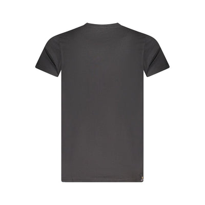 Accademia Militare Schwarzes T-Shirt aus Baumwolle