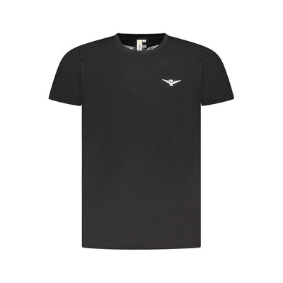 Accademia Militare Schwarzes T-Shirt aus Baumwolle