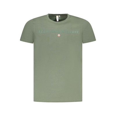 Accademia Militare T-Shirt aus grüner Baumwolle
