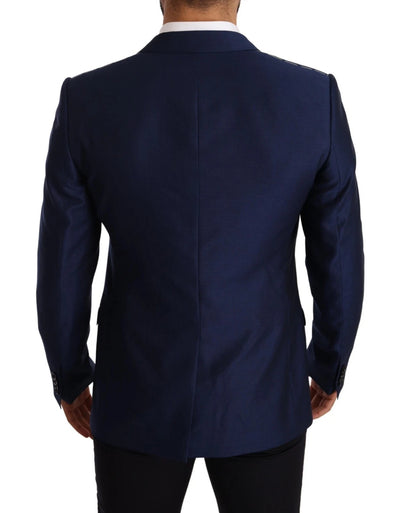 Dolce & Gabbana Blauer MARTINI Wollmantel Slim Fit Blazer