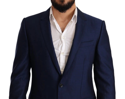 Dolce & Gabbana Blauer MARTINI Wollmantel Slim Fit Blazer