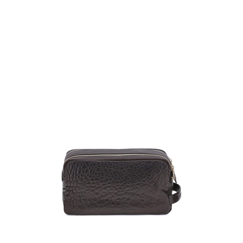 Brunello Cucinelli Beauty Case aus Leder