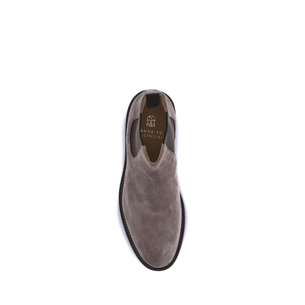 Brunello Cucinelli Wildleder-Stiefeletten