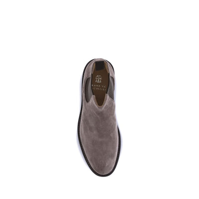 Brunello Cucinelli Wildleder-Stiefeletten