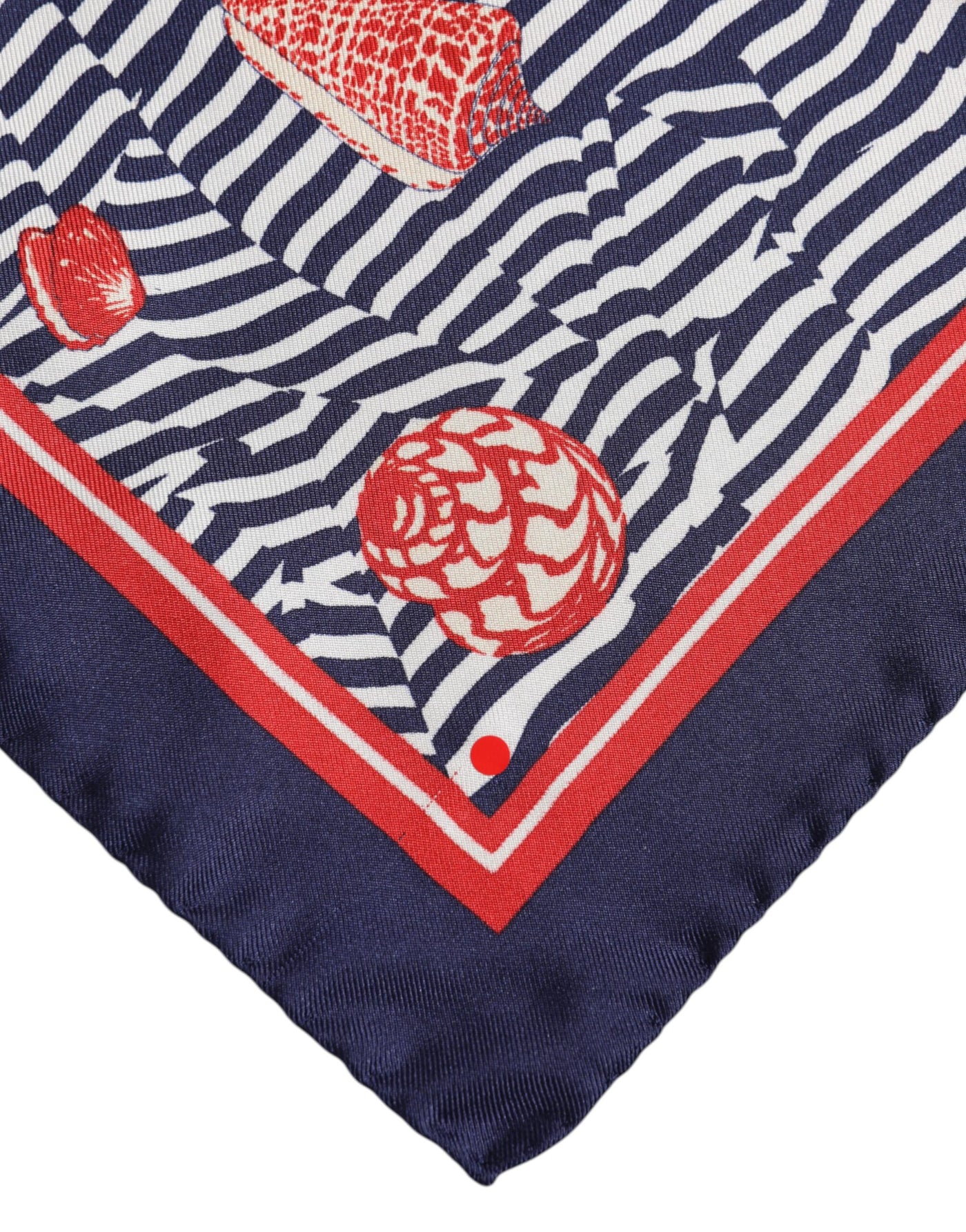 Dolce & Gabbana Multicolor Muscheln Quadrat Männer Foulard Schal