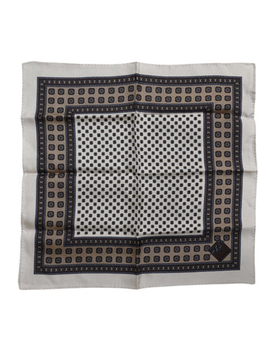 Dolce & Gabbana Multicolor Gemusterter Quadratischer Herren Foulard Schal