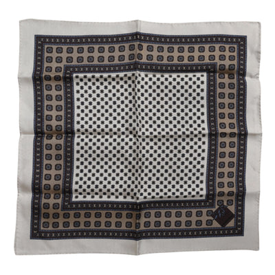 Dolce & Gabbana Multicolor Gemusterter Quadratischer Herren Foulard Schal