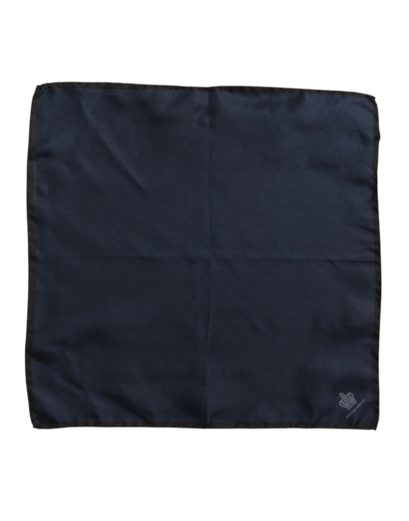 Dolce & Gabbana Blauer DG Crown Silk Square Herren Foulardschal