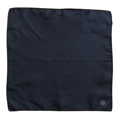 Dolce & Gabbana Blauer DG Crown Silk Square Herren Foulardschal