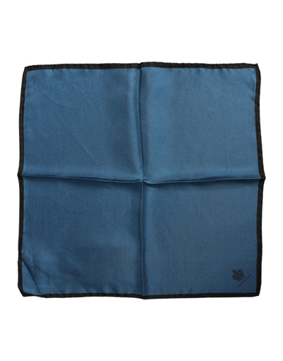 Dolce & Gabbana Blauer DG Crown Silk Square Herren Foulardschal