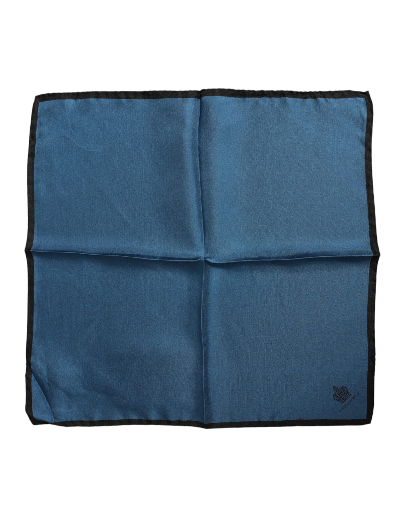 Dolce & Gabbana Blauer DG Crown Silk Square Herren Foulardschal