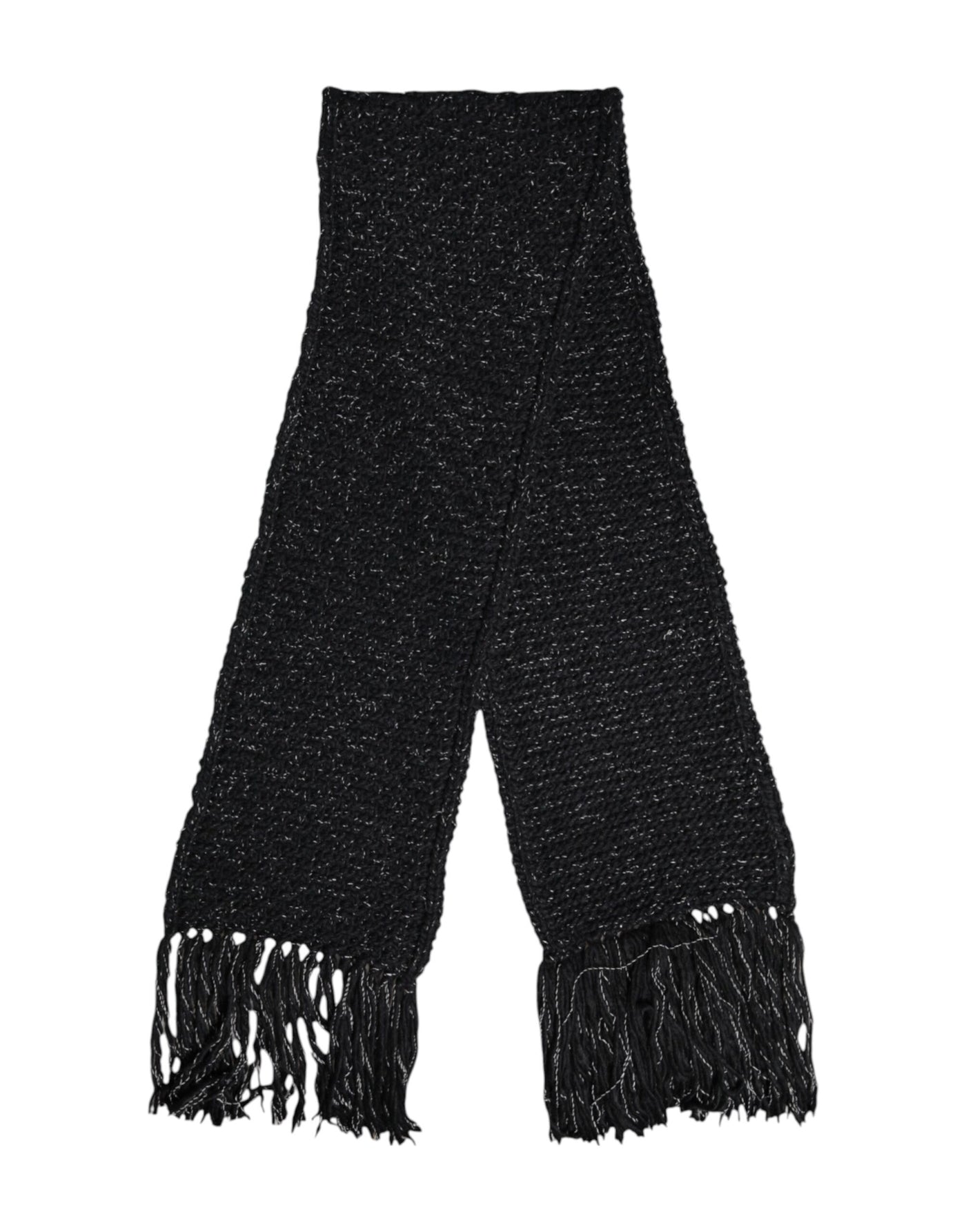 Dolce & Gabbana Schwarzer Kaschmir-Halswärmer Wickel-Schal-Schal