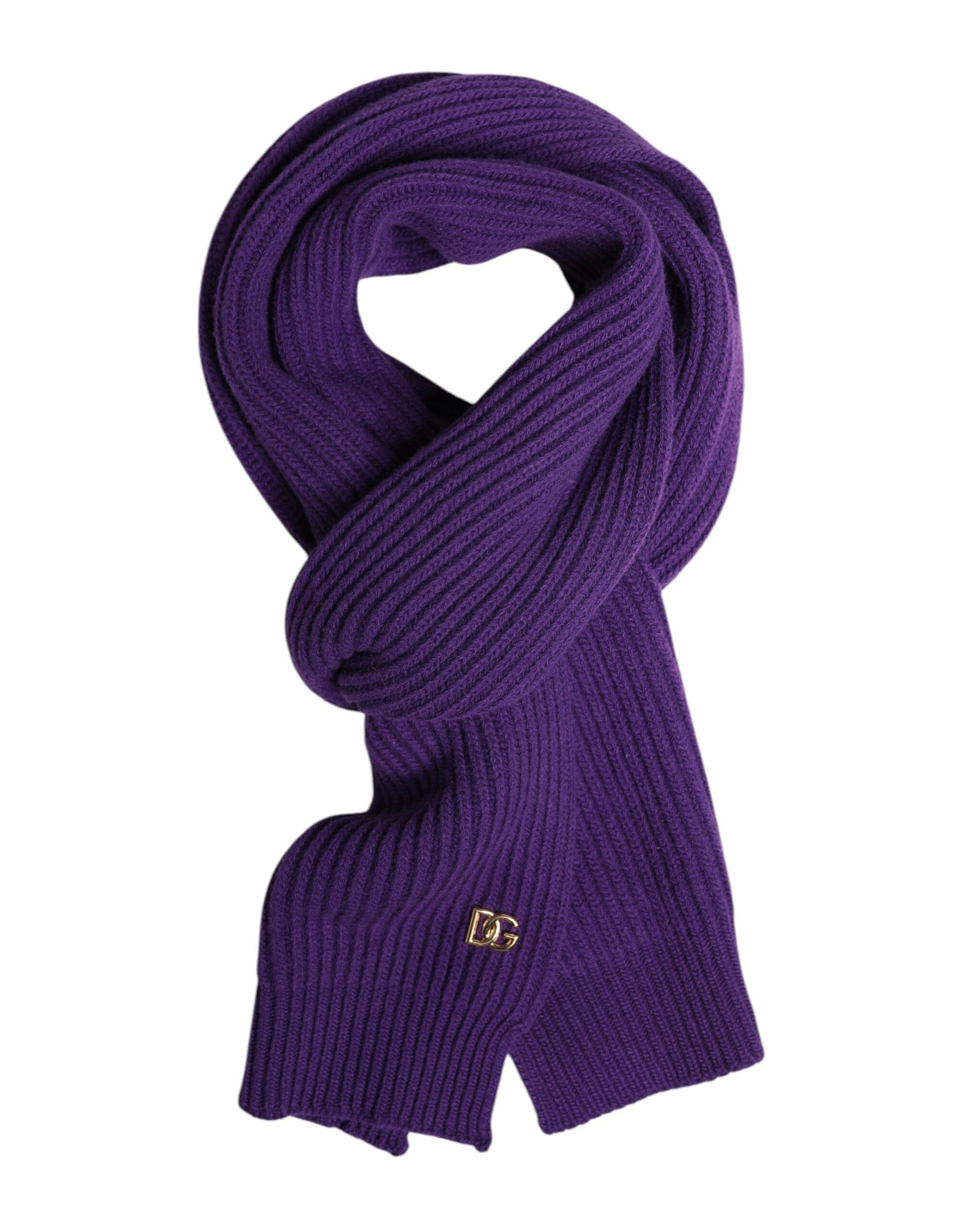 Dolce & Gabbana Lila DG Logo Halswärmer Wickelschal Halstuch