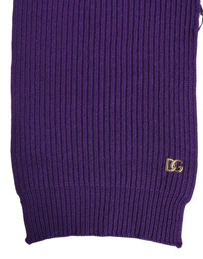 Dolce & Gabbana Lila DG Logo Halswärmer Wickelschal Halstuch