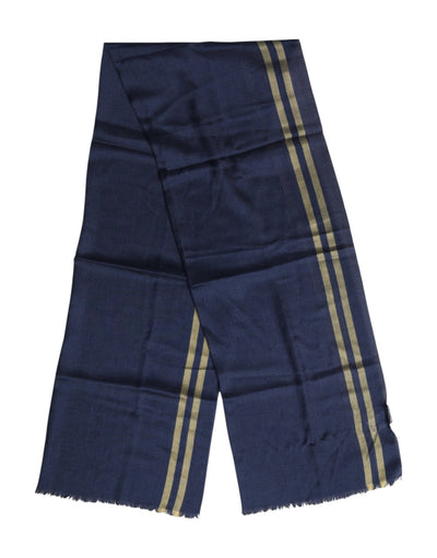 Dolce & Gabbana Blauer Kaschmir-Halswärmer Wickel-Schal-Schal